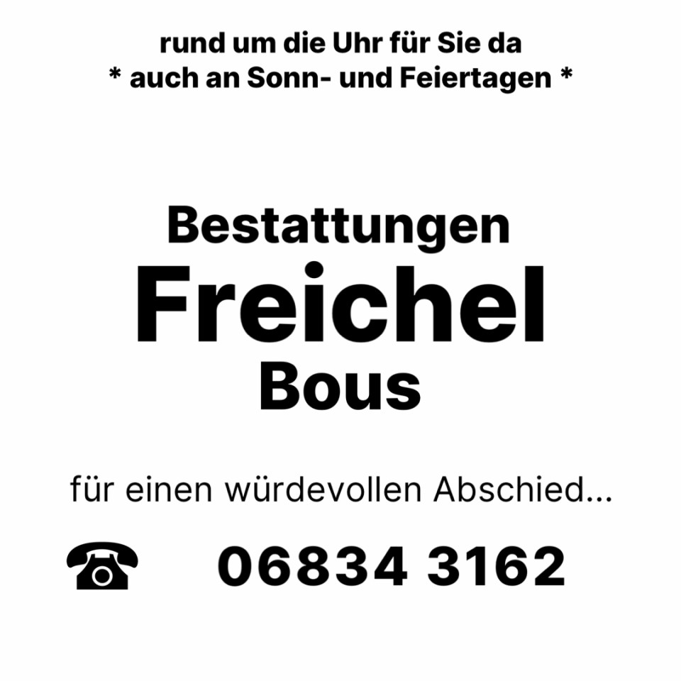 Bestatter in Bous