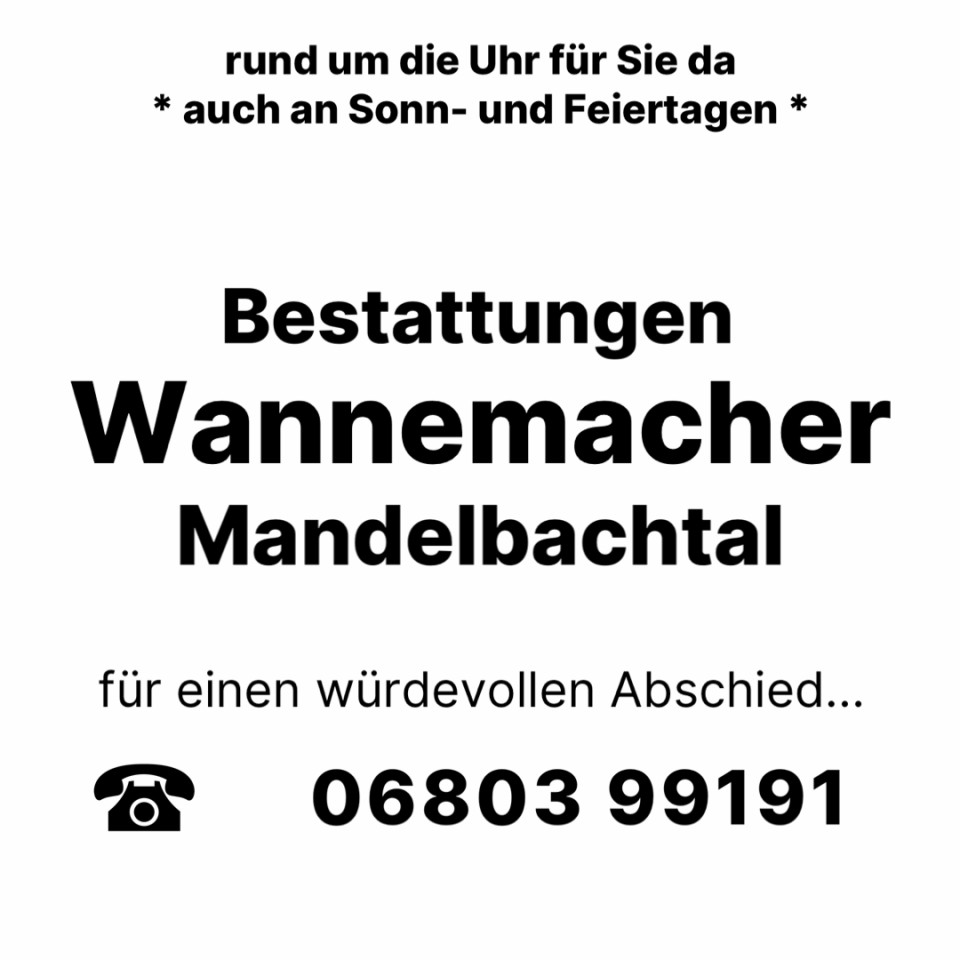 Bestatter in Mandelbachtal