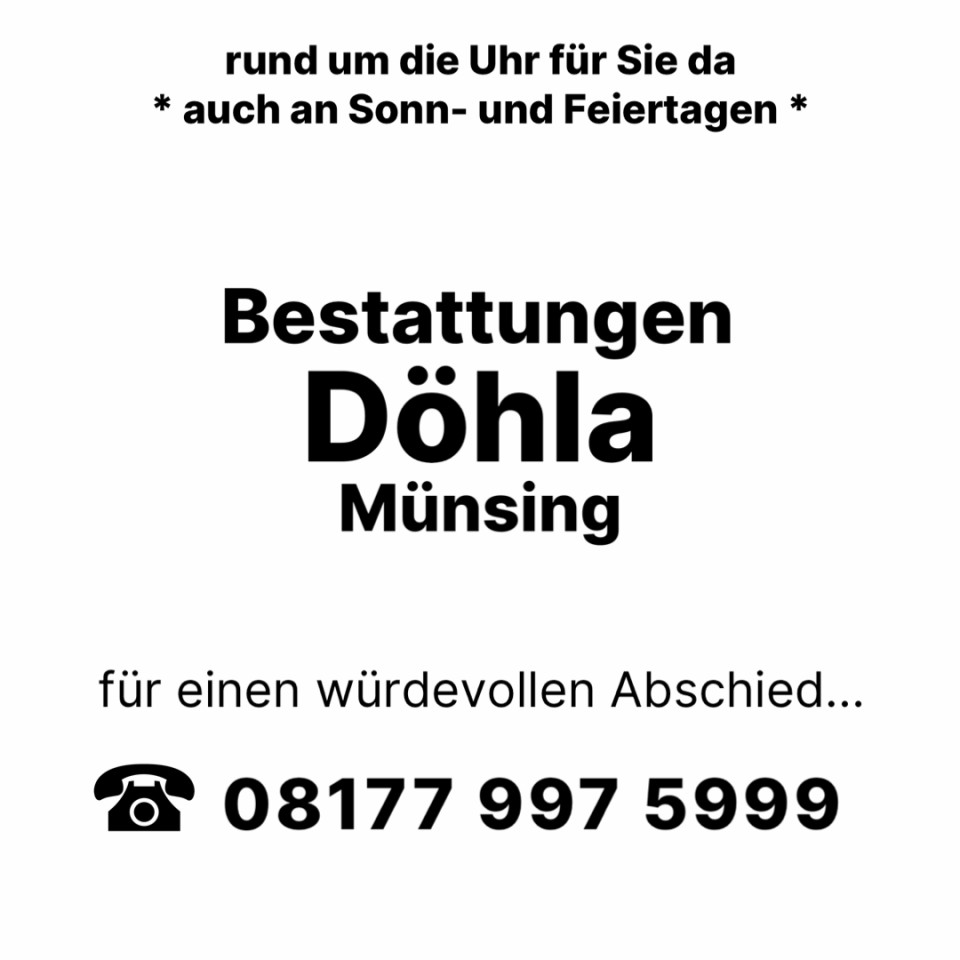 Bestatter in Münsing