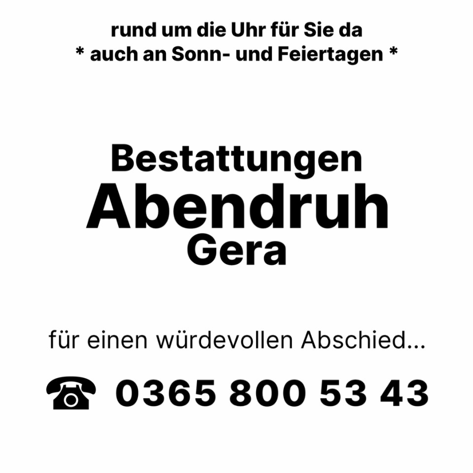Bestatter in Gera